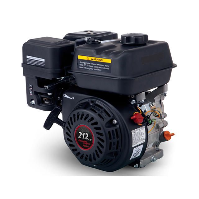  Motor de gasolina horizontal de un solo cilindro de 4.4KW 212CC